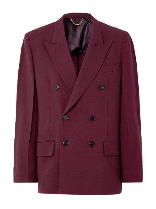 Victoria Beckham blazer doppiopetto in crepe porto Victoria Beckham | 1225WJK006543A9104 PORT